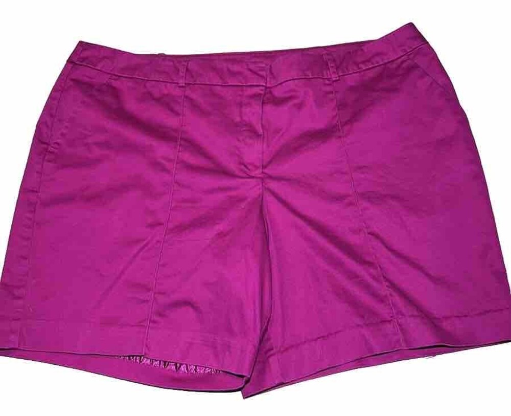 Worthington - Womens Size 18 Modern Fit Fuchsia 7" Stretch Shorts